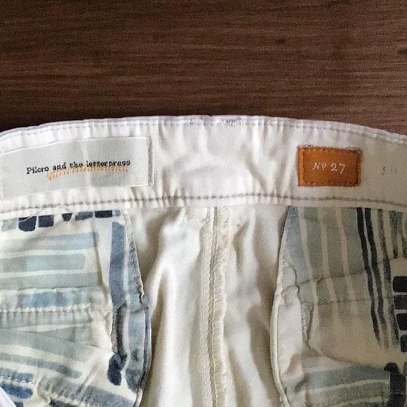 2/$12 3/$18 Pilcro White Pants Anthropologie - Picture 4 of 8